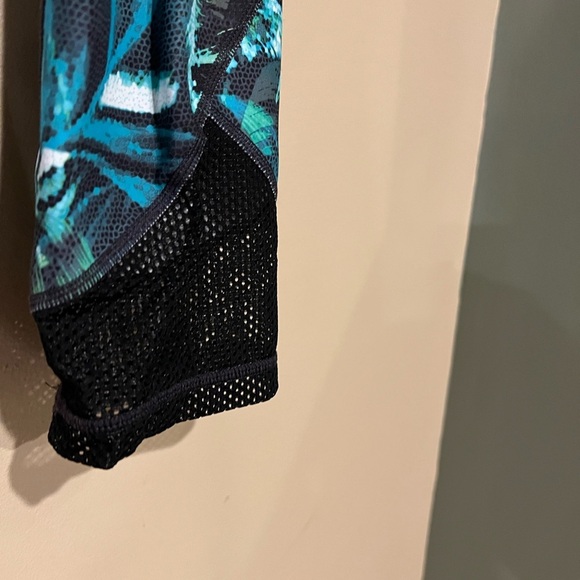Athleta Napali Mesh Sonar Capri Leggings Floral Tropical Women's Small - Picture 4 of 7